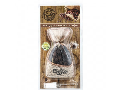 Ароматизатор воздуха подвесной мешочек AZARD "Freshco Coffee" Натуральный кофе от AZARD Ароматизатор воздуха подвесной мешочек AZARD "Freshco Coffee" Натуральный кофе