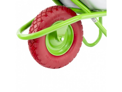 Тачка садово-строительная с PU колесом, грузоподъемность 180 кг, объем 90 л Сибртех