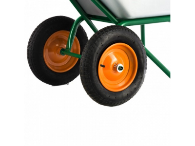 Тачка садово-строительная, двухколесная, усиленная, грузоподъемность 320 кг, объем 100 л Сибртех от СИБРТЕХ Тачка садово-строительная, двухколесная, усиленная, грузоподъемность 320 кг, объем 100 л Сибртех