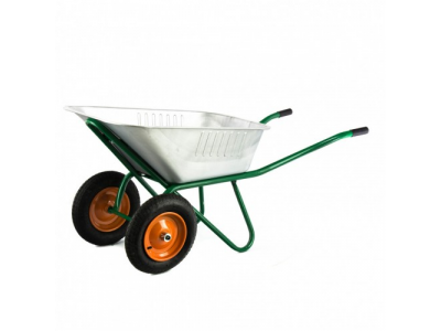 Тачка садово-строительная, двухколесная, усиленная, грузоподъемность 320 кг, объем 100 л Сибртех от СИБРТЕХ Тачка садово-строительная, двухколесная, усиленная, грузоподъемность 320 кг, объем 100 л Сибртех