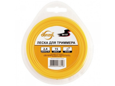 Леска для триммера круглая, 2,0мм х 15м// Denzel //Россия от DENZEL Леска для триммера круглая, 2,0мм х 15м// Denzel //Россия