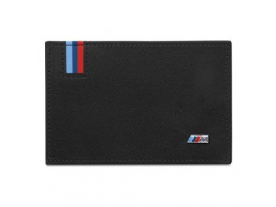 Кожаная визитница BMW M Business Card Holder, артикул 80212410936 от BMW Кожаная визитница BMW M Business Card Holder, артикул 80212410936