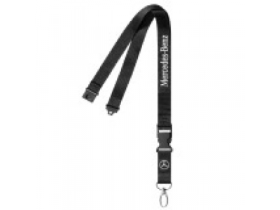 Шнурок с карабином для ключей Mercedes-Benz Classic Star Lanyard, Black 2017 от Mercedes Шнурок с карабином для ключей Mercedes-Benz Classic Star Lanyard, Black 2017