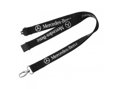 Шнурок с карабином для ключей Mercedes-Benz Classic Star Lanyard, Black 2017 от Mercedes Шнурок с карабином для ключей Mercedes-Benz Classic Star Lanyard, Black 2017